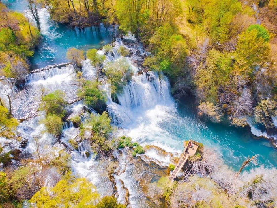 Hike through the National Park Una, and visit Martin Brod village with its waterfalls.